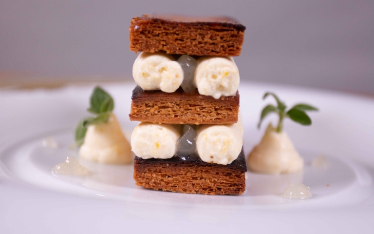Millefeuille with White Chocolate Ganache and Lemon Gel gallery image 3