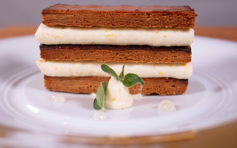 Millefeuille with White Chocolate Ganache and Lemon Gel gallery image 4